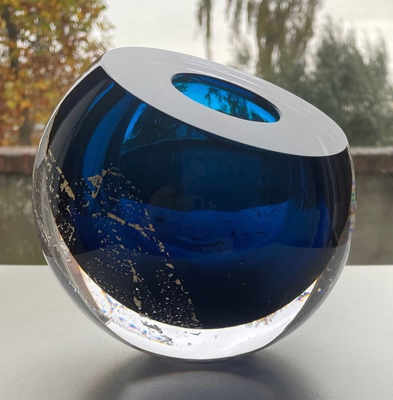 Image 1 of Objeto único de cristal “LUNA AZUL”