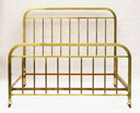 Lit Art Déco en laiton français C1930 par Pardon US Queen/UK King