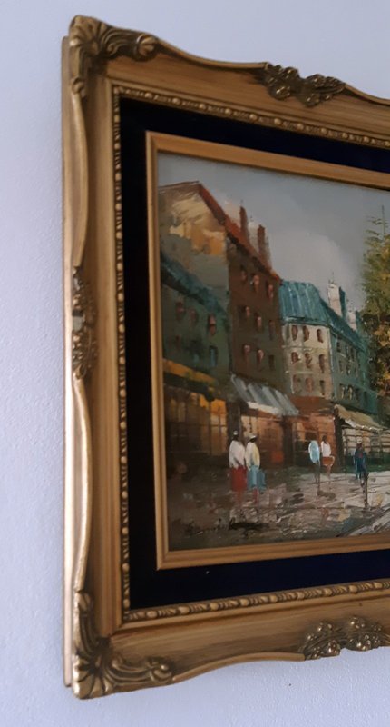 Image 1 of Tableau scène parisienne d’après Henri Rogers.