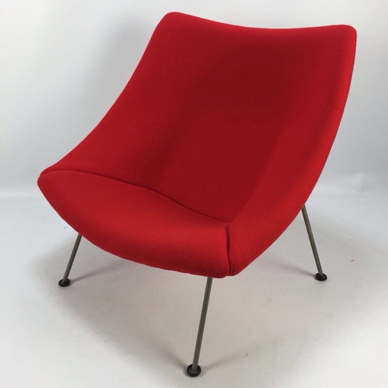 Image 1 of Vintage Oyster fauteuil met voetenbankje van Pierre Paulin voor Artifort, 1965