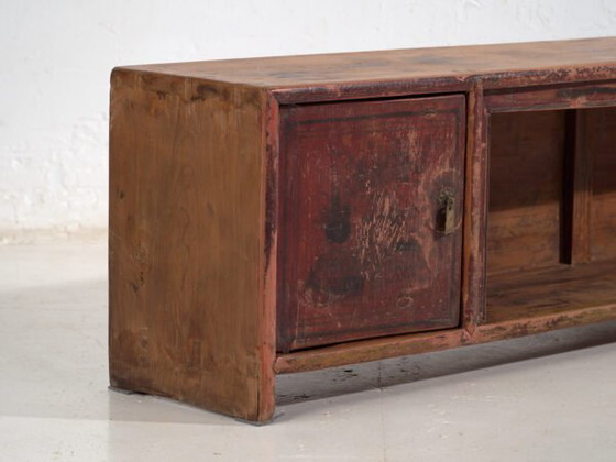 Buffet bas ancien en bois de pin – Chine, circa 1930 – Vaisseliers (photo 16 of 40)