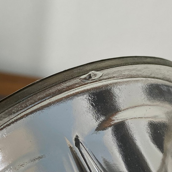 Image 1 of Antique conical-shaped glass jam jar with facets