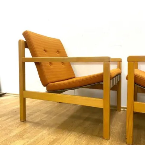 Image 1 of Retro fauteuils, Hikor, Tsjechoslowakije, jaren 60 (set van 2)
