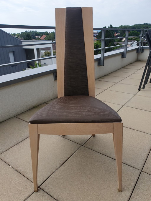 6 matching Prestige chairs beige chocolate