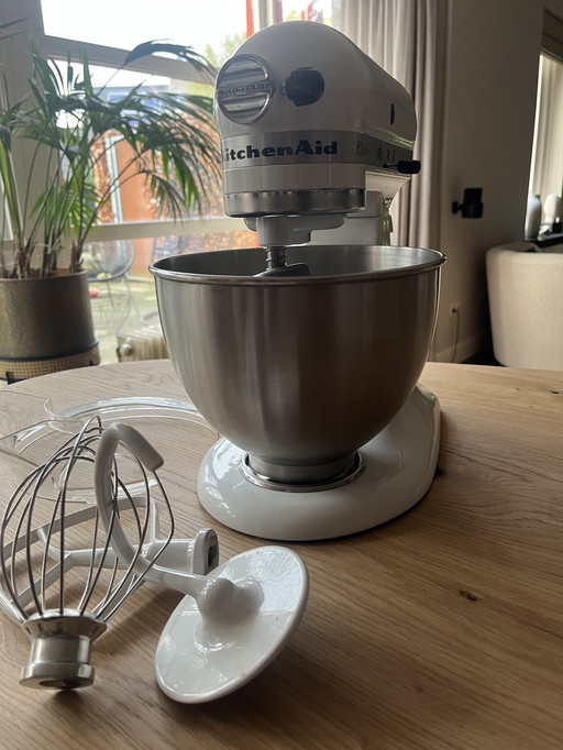 Kitchen Aid mixer Artisan porselein wit