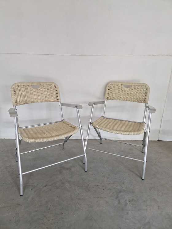 Image 1 of Un par de sillas plegables hilbrant mid century