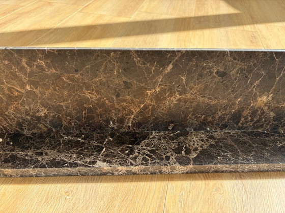 Estante de pared Bolia Aire, mármol marrón, 150 cm, Decoración de pared (foto 15 de 16)