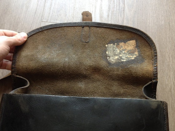 Image 1 of German leather satchel WW1/WW2