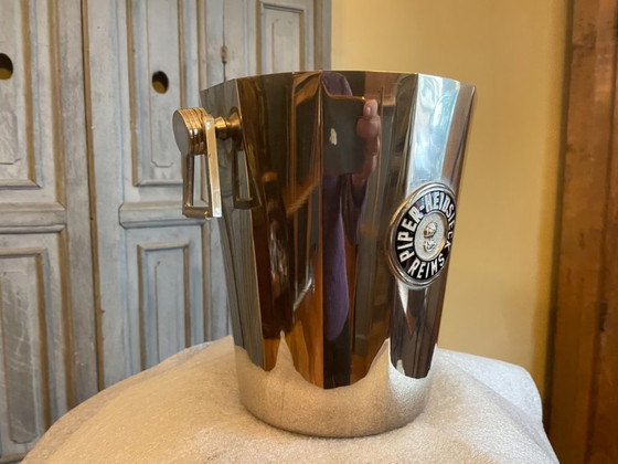 Refrigeratore Champagne Refrigeratore Vino Art Déco 1930 Piper Francese, Piper-Heidsieck, Accessori da tavola (foto 5 di 12)