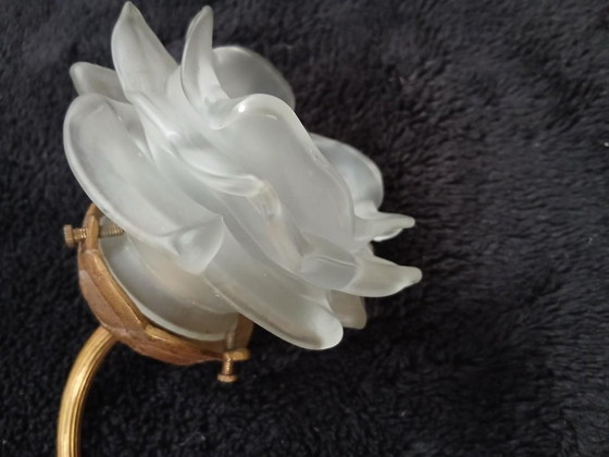 Image 1 of Applique da parete a forma di cigno in bronzo di Charles Ranc