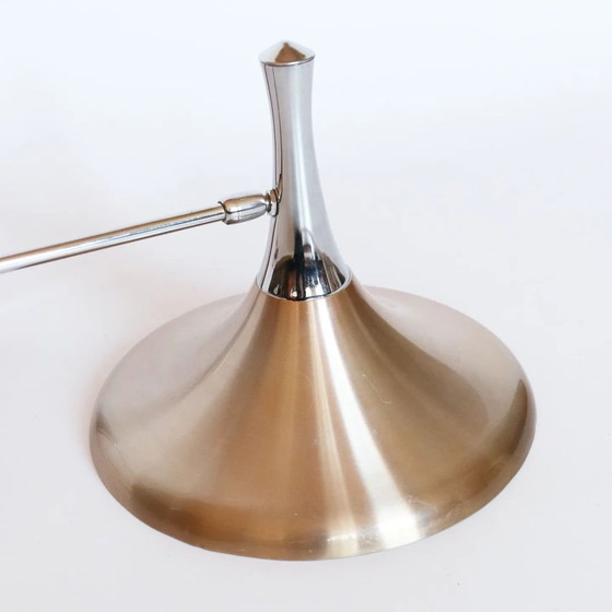 Image 1 of Lampada da parete vintage modello tromba cromata