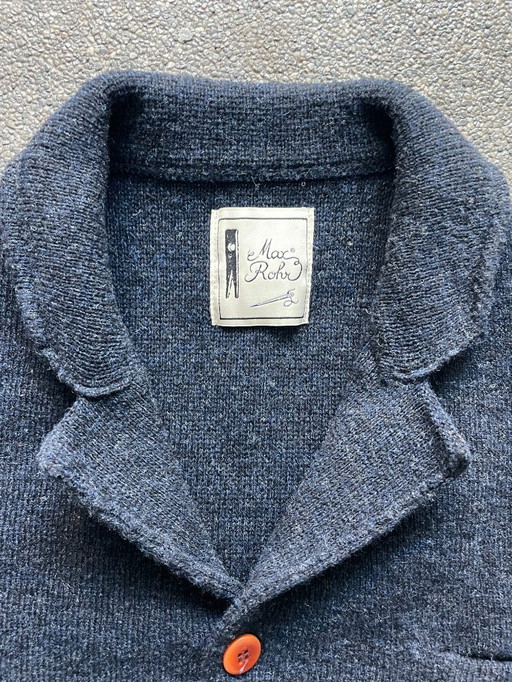 Max Rohr – Cárdigan icónico «Hecho en Italia» – 100 % lana virgen