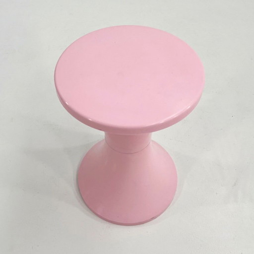 Pink Space Age Stool from Stamp, 1980s