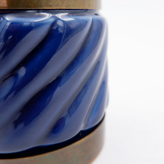 Image 1 of Ceramic and brass lighter by Tommaso Barbi, Italy, 1970s