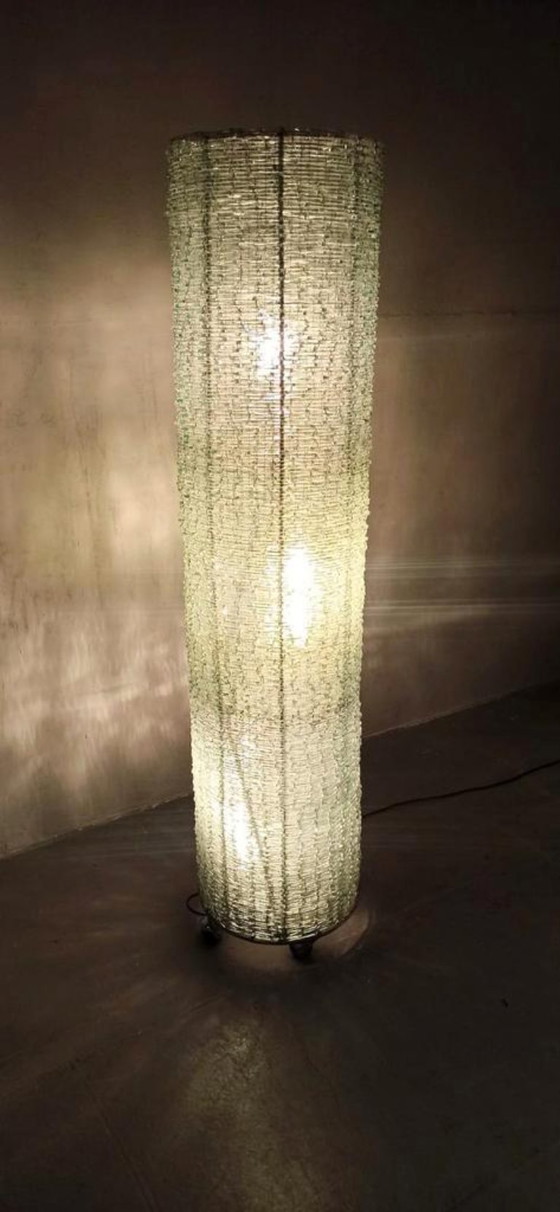 Image 1 of lampadaire vintage en verre