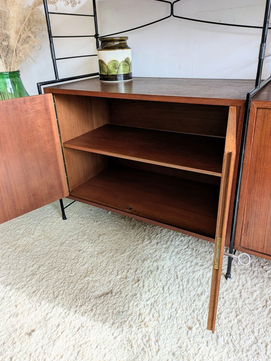 Image 1 of Système mural modulaire vintage en teck, WHB Möbel