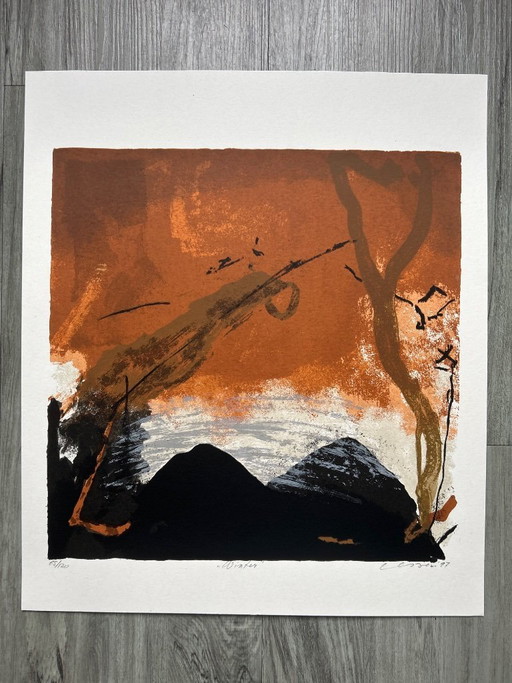 Serigrafía Henk van Vessem - Invierno