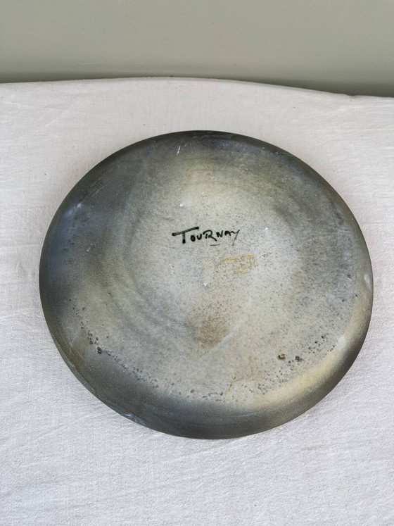 Grande piatto in gres smaltato firmato Tournay – Stoviglie, Porcelain, Bauhaus (photo 5 of 7)