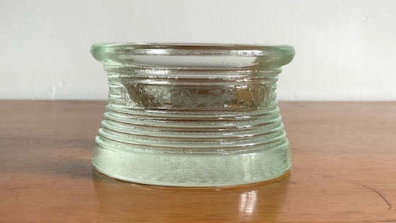 Image 1 of Vintage Glass Paperweight Trinket Tray