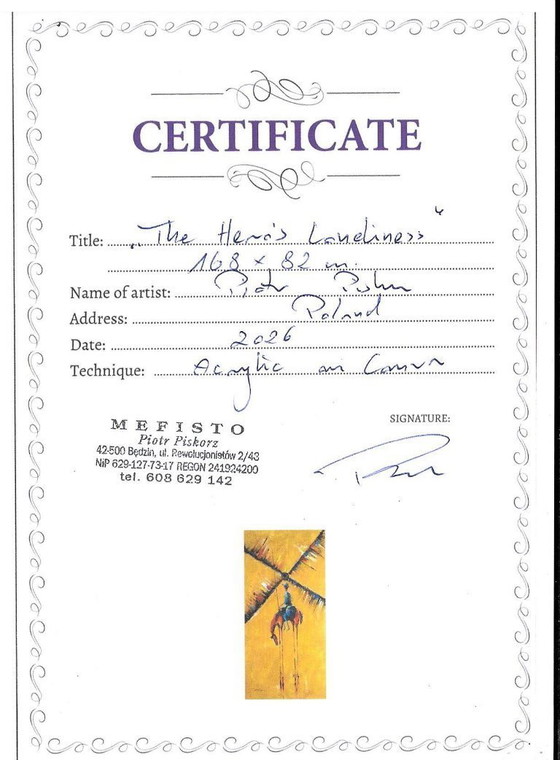 Image 1 of Piotr Piskorz "The hero's loneliness"