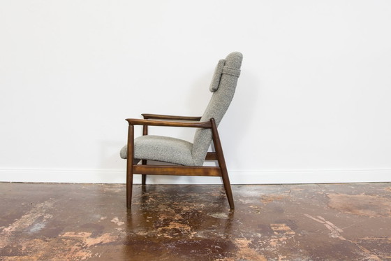 Image 1 of Mid Century High Back Armchair, 1960s, designed By Edmund Homa, Gfm, Poland