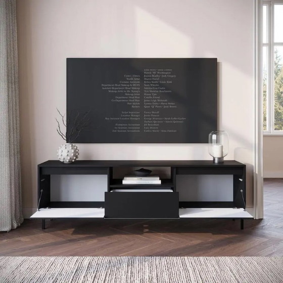 Image 1 of Mueble de TV negro