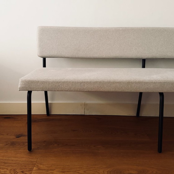 Image 1 of Banc de salle à manger scandinave Aspen beige recyclé