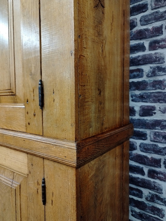 Image 1 of Mobile per il pane / Credenza / Pensile / Armadio per la biancheria in rovere antico