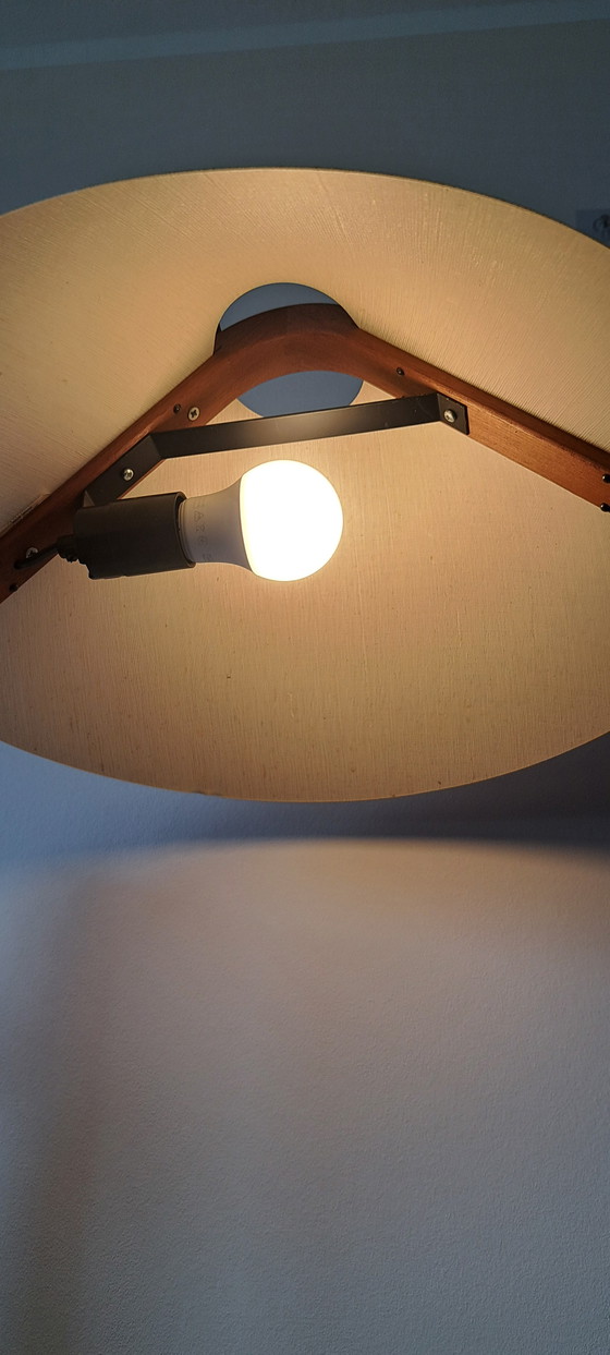 Image 1 of Lampada da terra Domus in legno – Lampada di design regolabile – Stile scandinavo di metà secolo