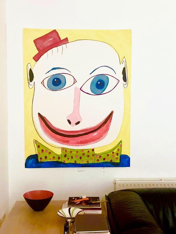 Image 1 of Frederick James Brown 'Joey' 1990, grande serigrafia firmata