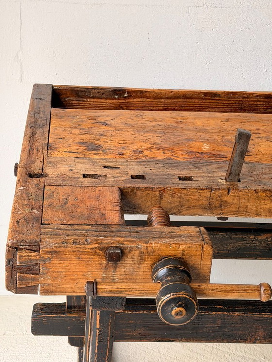 Établi de menuisier ancien en bois, années 1890 – Objets déco, Wood (photo 4 of 21)