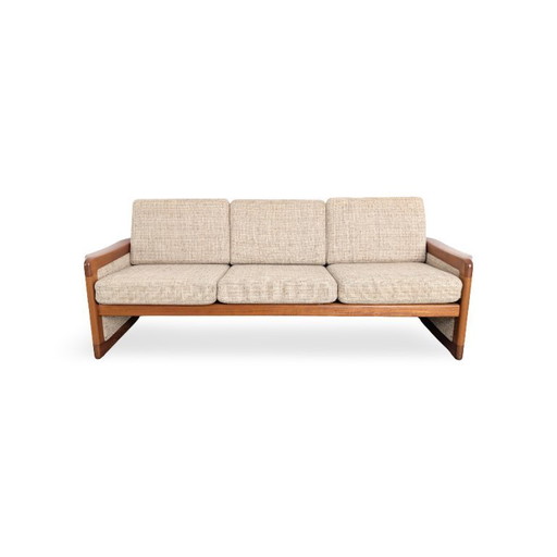 Canapé Dyrlund vintage original des années 50, design danois en teck.