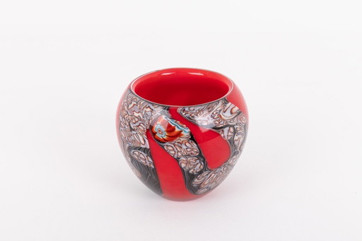 Spectacular Murano glass bowl, Italy 1980’s