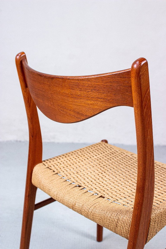 4 sedie Arne Wahl Iversen in teak, design danese, metà secolo, anni '60 – Glyngore Stolefabrik (photo 6 of 18)