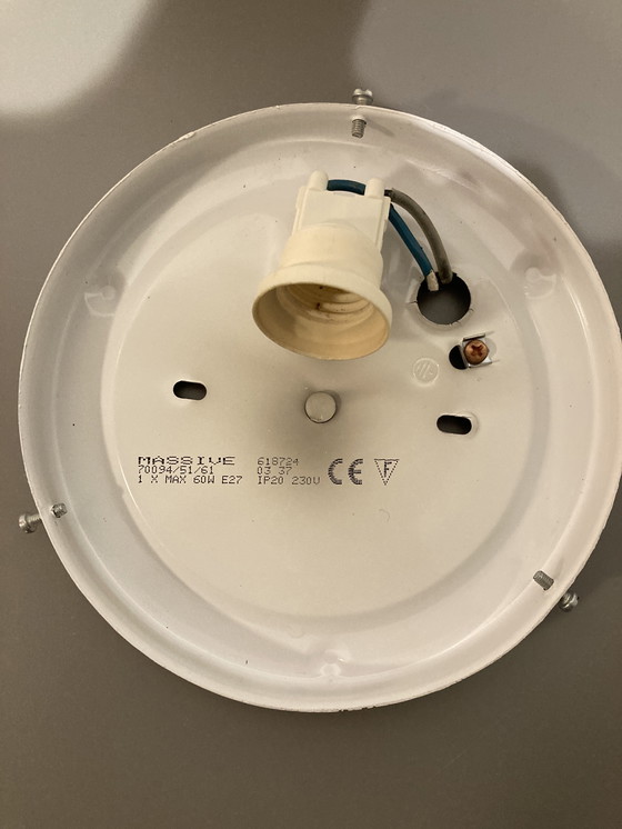 Image 1 of Plafonnier massif vintage