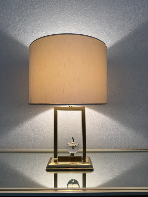 Lampe Le Dauphin Apfel 80er Jahre