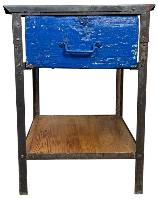 Industrial Iron Chest of Drawers, 1950s