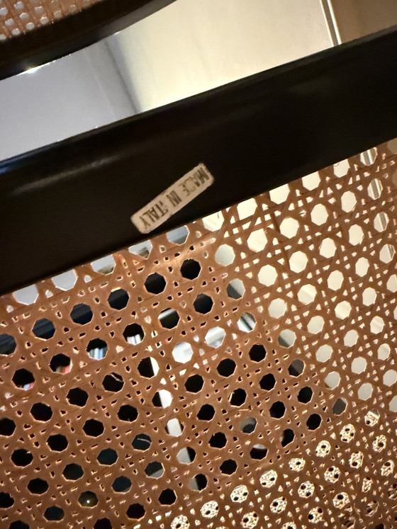 Set Van 2 Vintage Cesca Barkrukken - Italië, Jaren ‘70, ‘80 – Metal, Rattan (photo 7 of 7)