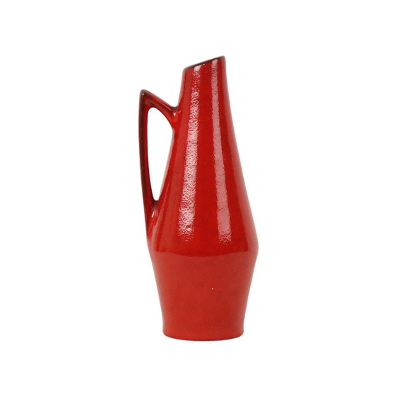 Image 1 of Seltene rote Design-Vase Heinz Siery