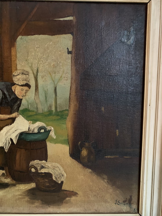 Image 1 of Olieverf schilderij 