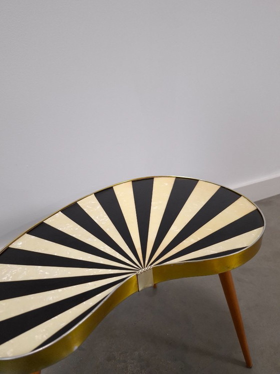 Tavolo a Rene Bianco e Nero Anni '50, Tavolo per Piante – Tavolini, Wood, Plastic (photo 11 of 12)