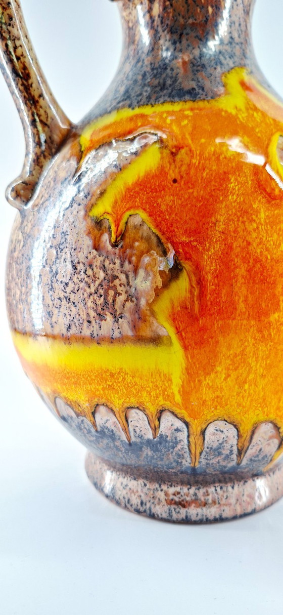 Image 1 of Large vintage West German "Fat Lava" vase (1970s)