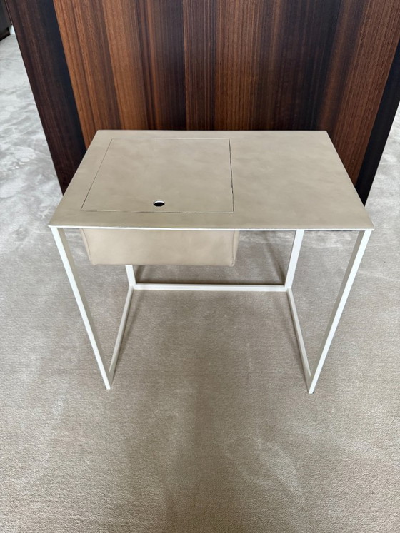 Image 1 of Zanotta Taschino night table white leather