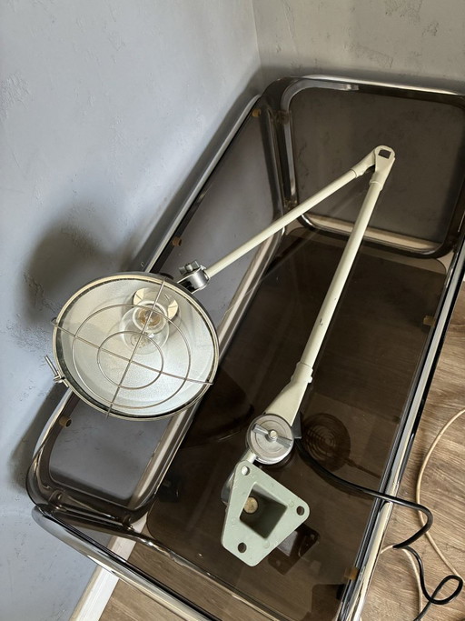 Lampada articolata da parete o da banco Ernst Rademacher, anni '60