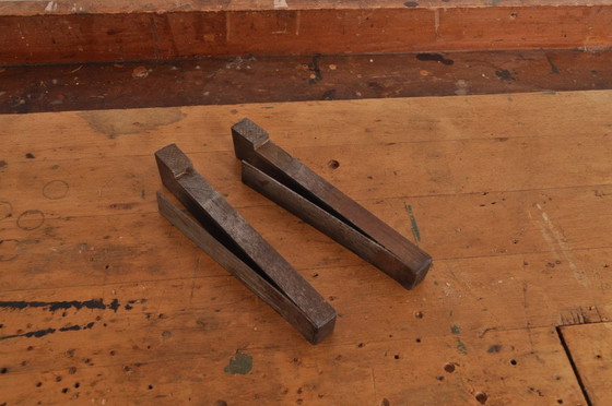 Image 1 of Vintage Beuken- en Eikenhouten Werkbank Nooitgedagt / Dressoir