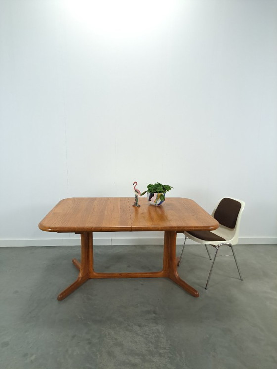 Image 1 of XL Table de salle à manger danoise en teck extensible