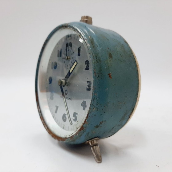 Image 1 of Mid-century mechanical alarm clock for Mera-Poltik, Poland 
