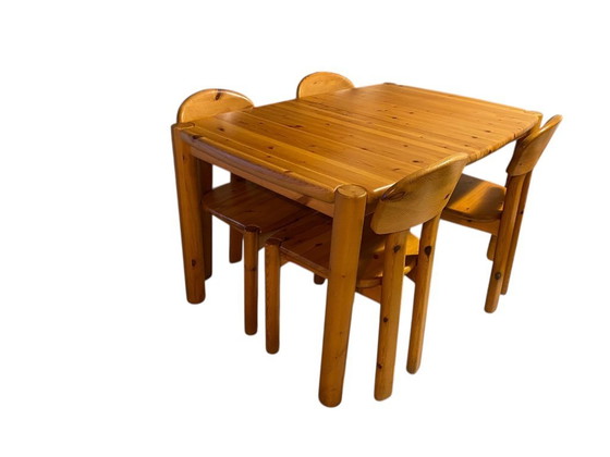 Image 1 of Ensemble de table et chaises de salle à manger vintage de Rainer Daumiller