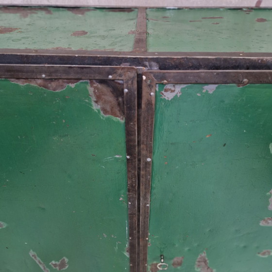 Image 1 of Industrial vintage cabinet highboard bar wall cabinet bookcase metal cabinet