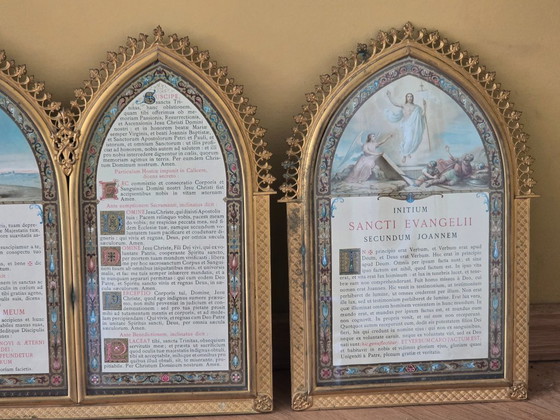 Image 1 of Altar Canon (Altar Cards (Tabellae Lavabo) 19th Century